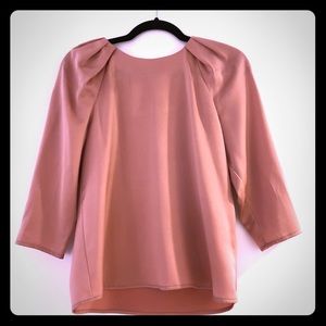 Zara rose gold 3/4 sleeve blouse